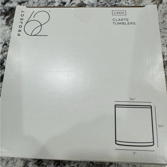 Project 62 Clarte Glass Tumblers Set - Set of 4. NIB - Picture 4 of 6